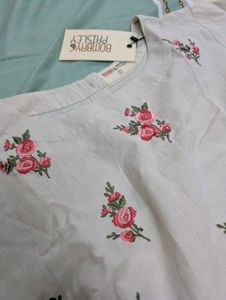Westside Bombay Paisley Embroidered Crop Top