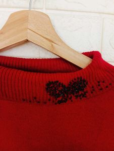 Red Turtleneck Sweater