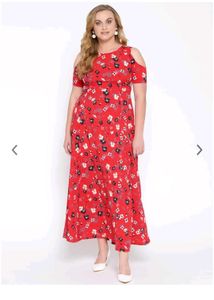 Red Floral Dress
