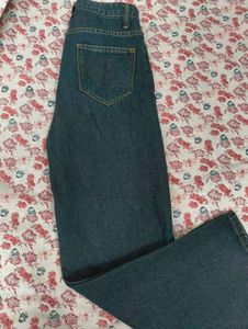 straight blue denim