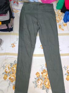 Olive Green Slim Fit Chinos