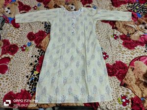 Vintage Style Printed Kurta Set