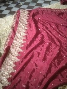 Marun Party Wear Saree