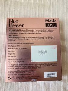 Blue Heaven Mini Lipstick Pack Of 10
