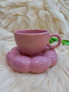 Pink Cloud Cup and Saucer Set