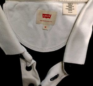 Levi&#39;s Striped Polo Shirt - Size M