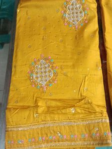 Yellow Embroidered Salwar Kameez