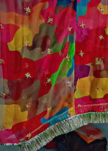Price Drop by 200  Multicolour Rajputi Odhna
