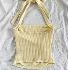 Savana Yellow Halter Top