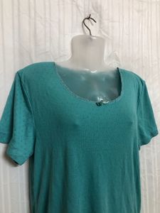 Blue Short Sleeve Top