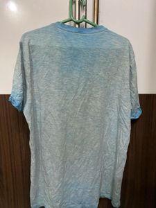 Ombre Round Neck T Shirt