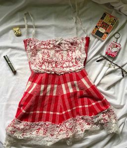 y2k Cute Lacey Vintage Top