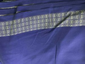 Lavender Resham Work Saree With Georgette Quality