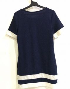 Navy Blue Asymmetrical Dress