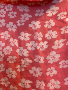 Floral MIDI Skirt With Slit