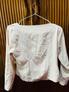 Blush Ruched Long Sleeve Top