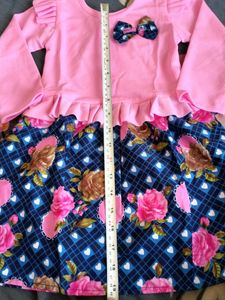 New Girl Cute Pink &amp; Floral Dres