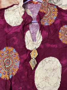 Purple XXL Anarkali Kurti