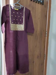 Purple Kurta Suit Set