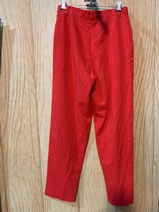 Red Casual  korean Pants