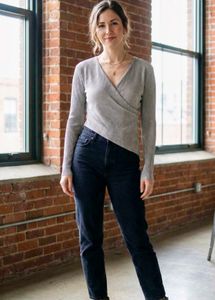 Now OR Never Elegant Wrap V Shape Top