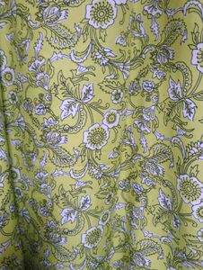 Green Floral Kurti Pant