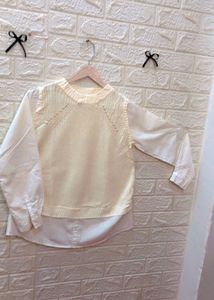 Layered Look Knit Top🕶️👜‼️