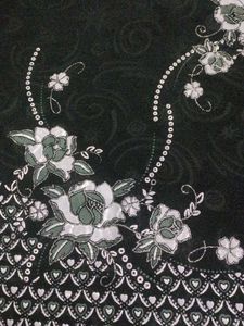 Black Top With Silver Embroidery