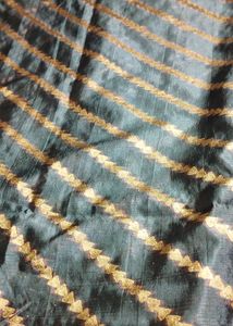 Striped Black &amp; Gold Fabric