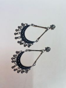 Silver Moon Earrings
