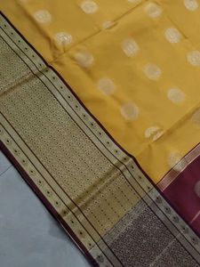 Fabulous Silk Saree With Zari Border.