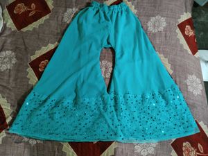 Flared Plazzo with Embroidered Kurti