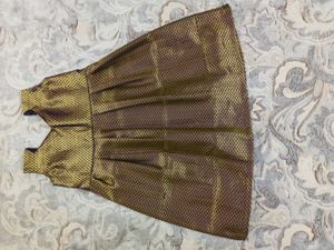 New Stiched Brocade Frock