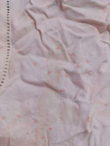 Peach Cotton Frock For Sale