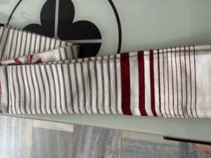 Elegant Cream And Mahroon Curtain