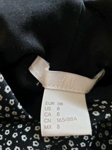 H&amp;M Women&#39;s Midi/Maxi Black &amp; White Dress, Size 10