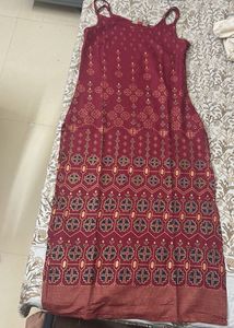 Women Red Floral kurta - Anouk | Size XS