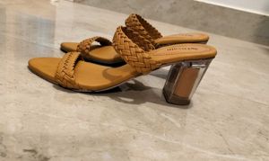 Divain Braided Block Heel Sandals