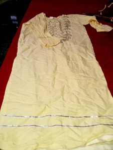 Ladies Kurti New Colour Yellow Gold