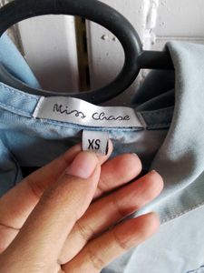 Clearance Denim Hooded Shrug