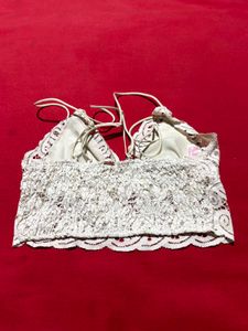 Victoria’s Secret PINK Lace Bralette – White