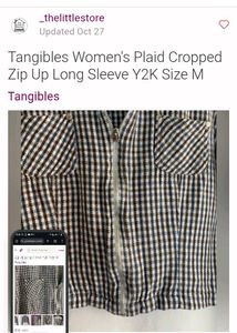 Smart N stunning Tangibles fitted crop zipup top/j