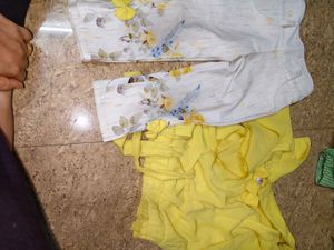 Beautiful 2 Combo Baby Tshirt Pant And Sharara