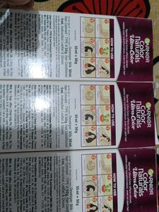 3 Pack Garnier Hair Colour