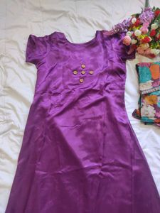 Elegant Purple Kurta Set