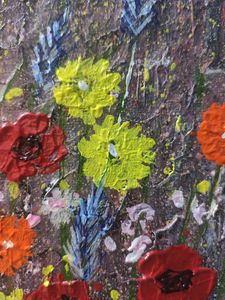 ACRYLIC PAINTING ON COTTON CANVAS BOARD