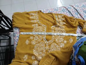laknaiw yellow kurti With Inner