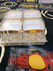 Air Tight Jars With Tray