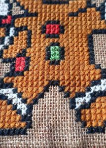 Gingerbread Man Cross Stitch