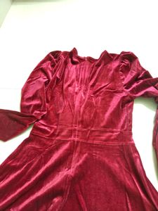 Red Velvet Mini Dress